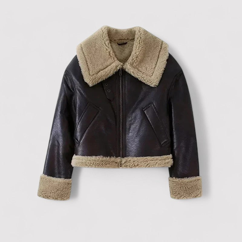 Ancien | Women's Leather Autumn Jacket afbeelding 1