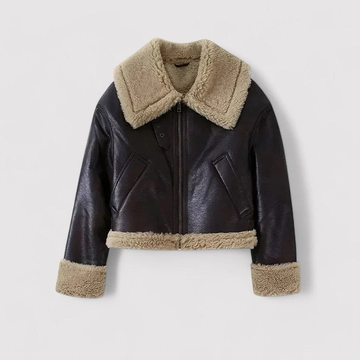 Ancien | Women's Leather Autumn Jacket afbeelding 1