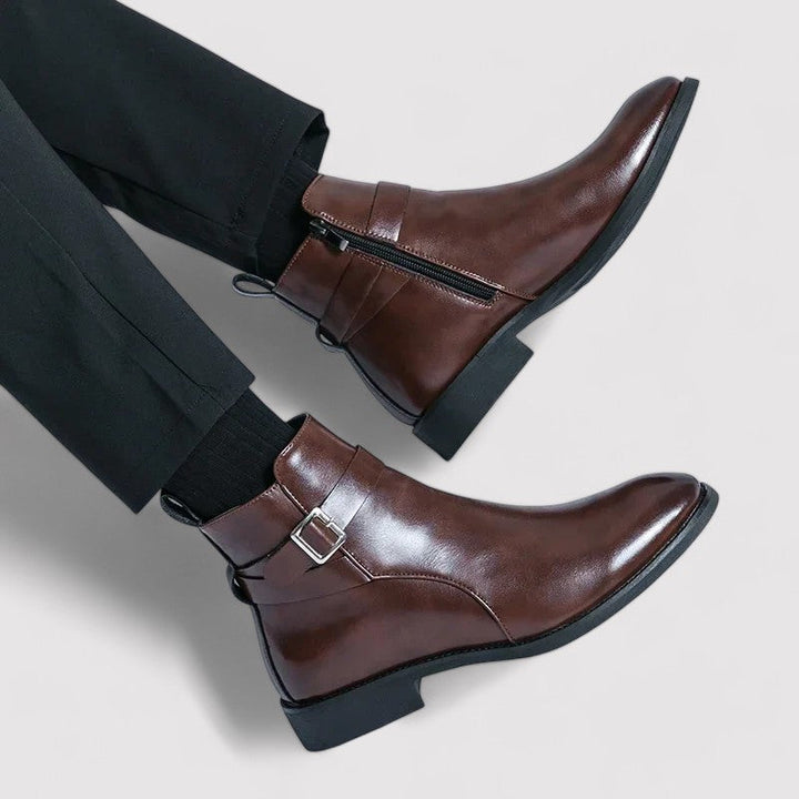 Ancien | Sergio Men's Genuine Leather Chelsea Boots afbeelding 8