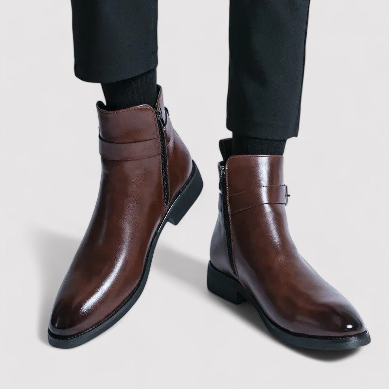 Ancien | Sergio Men's Genuine Leather Chelsea Boots afbeelding 6