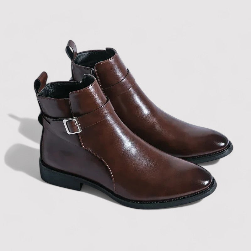 Ancien | Sergio Men's Genuine Leather Chelsea Boots afbeelding 2