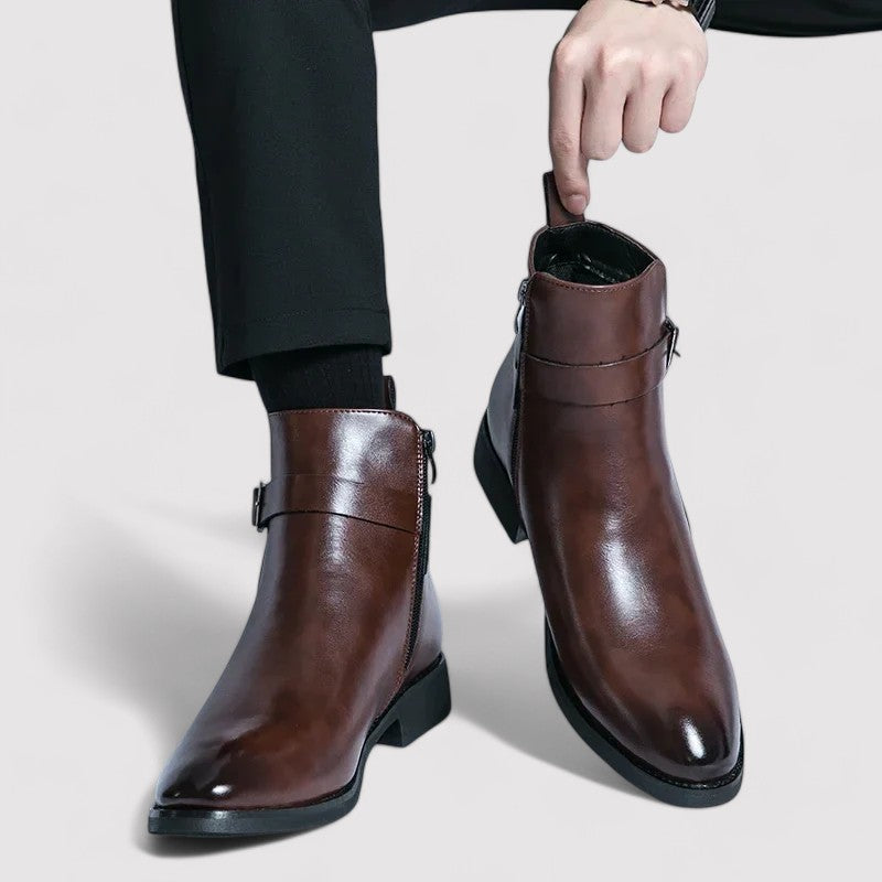 Ancien | Sergio Men's Genuine Leather Chelsea Boots afbeelding 1