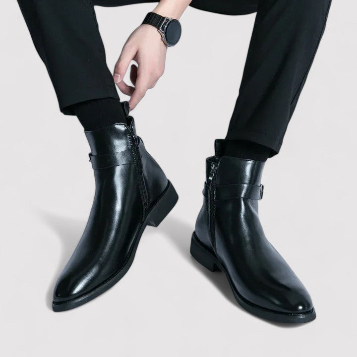 Ancien | Sergio Men's Genuine Leather Chelsea Boots afbeelding 15
