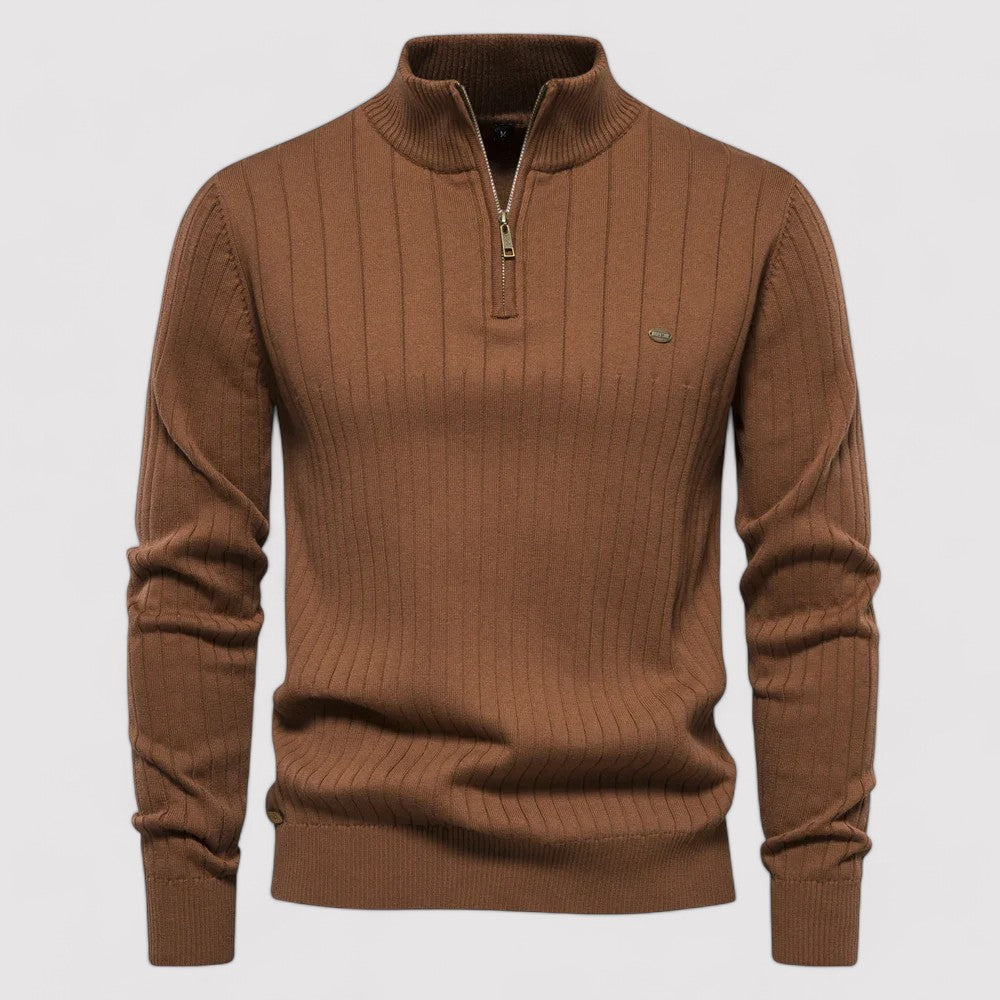 Ancien | Autumn Sweater with Zipper for Men afbeelding 9