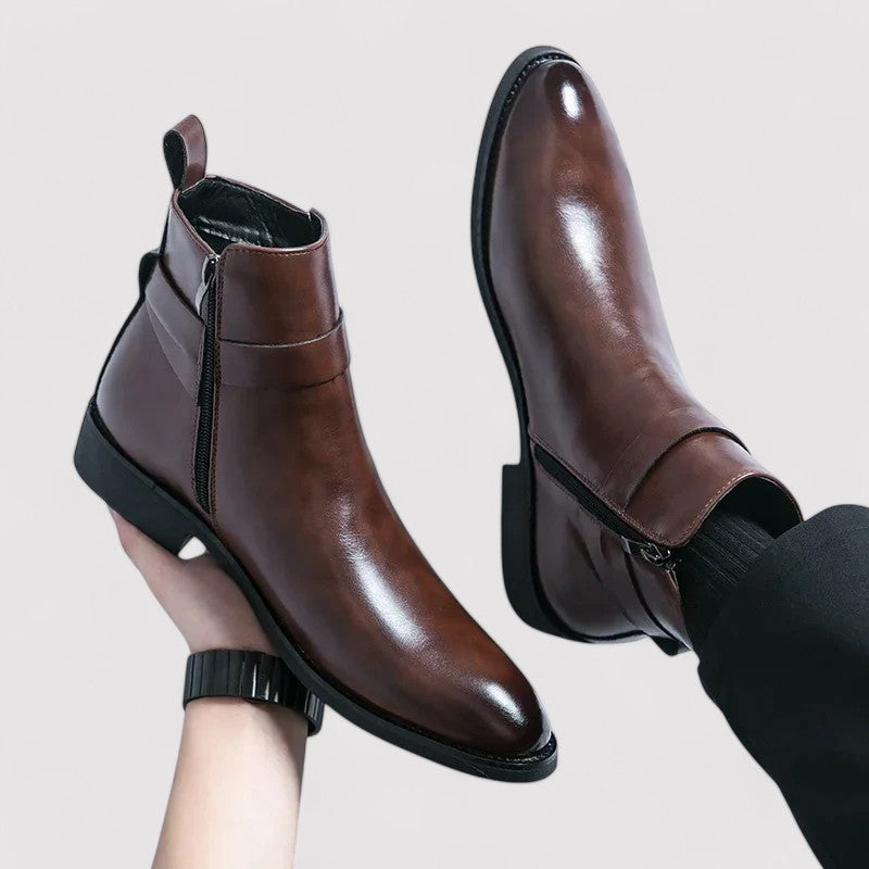 Ancien | Sergio Men's Genuine Leather Chelsea Boots afbeelding 5
