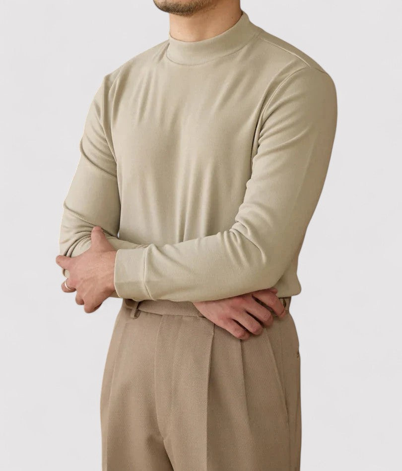 Ancien | Men's Soft Cashmere Half-Turtleneck Sweater afbeelding 5