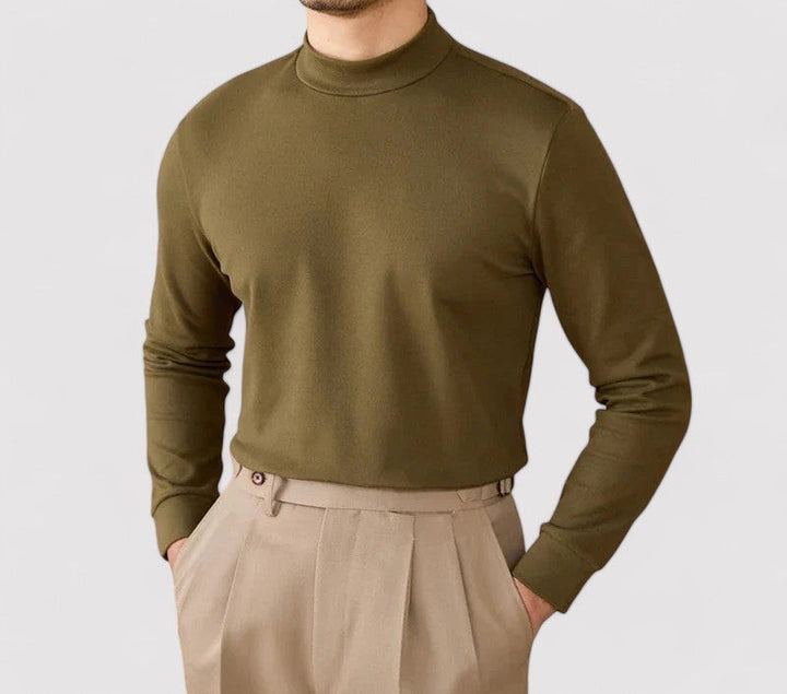 Ancien | Men's Soft Cashmere Half-Turtleneck Sweater afbeelding 21