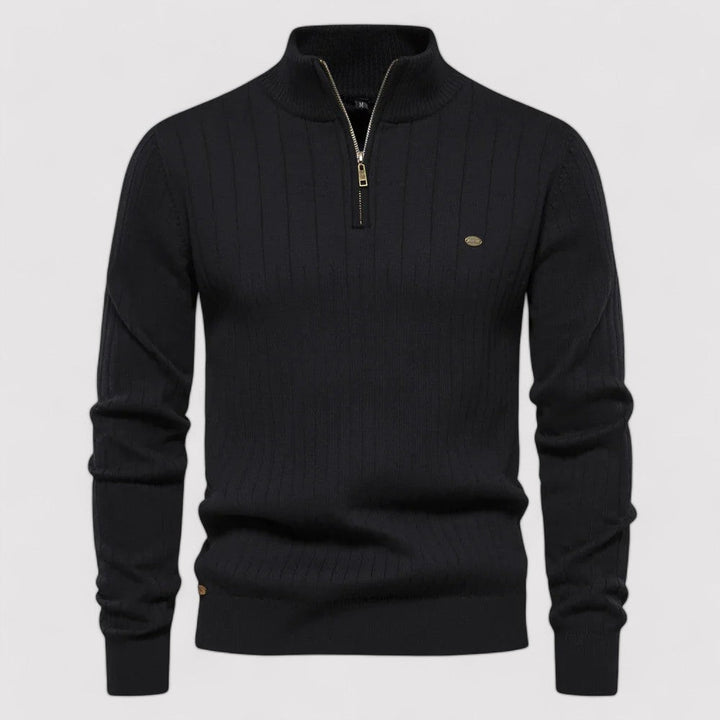 Ancien | Autumn Sweater with Zipper for Men afbeelding 8