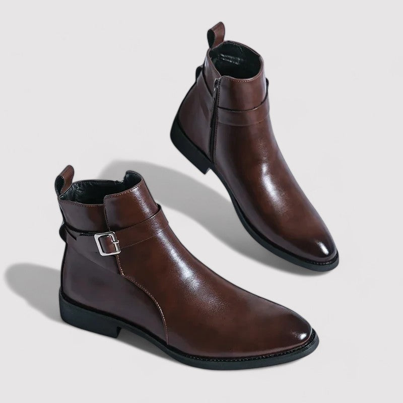 Ancien | Sergio Men's Genuine Leather Chelsea Boots afbeelding 3