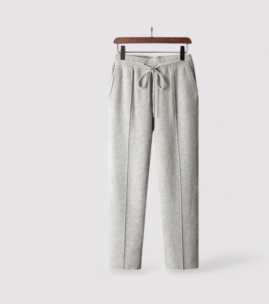 Ancien | Luxurious Cashmere Soft Knit Trousers afbeelding 1