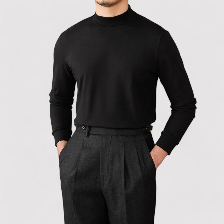 Ancien | Men's Soft Cashmere Half-Turtleneck Sweater afbeelding 10