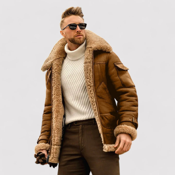 Ancien | Men's Warm Sheepskin Jacket afbeelding 1