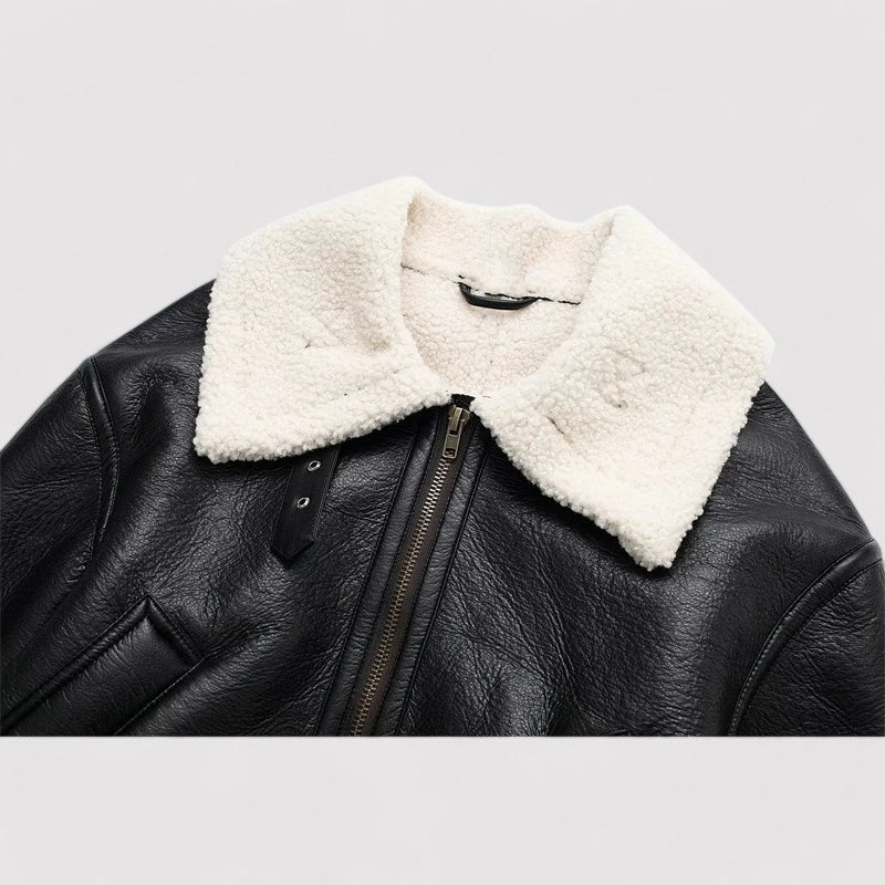 Ancien | Women's Leather Autumn Jacket afbeelding 3