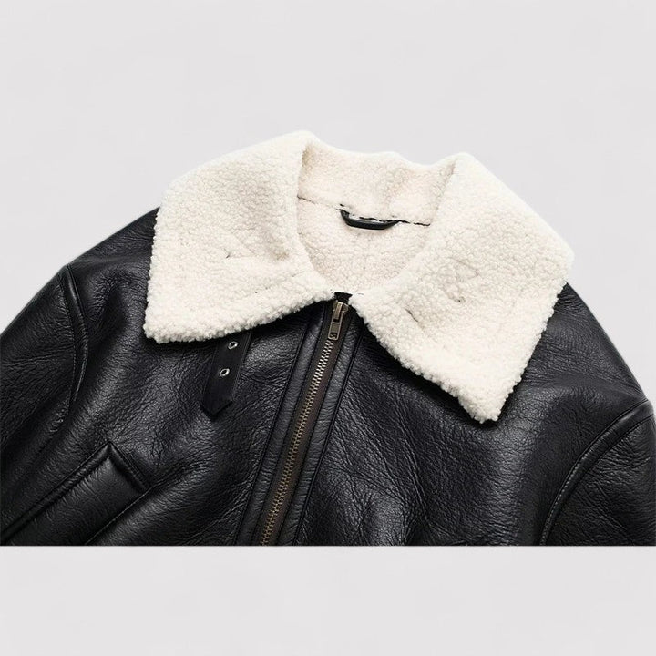 Ancien | Women's Leather Autumn Jacket afbeelding 3