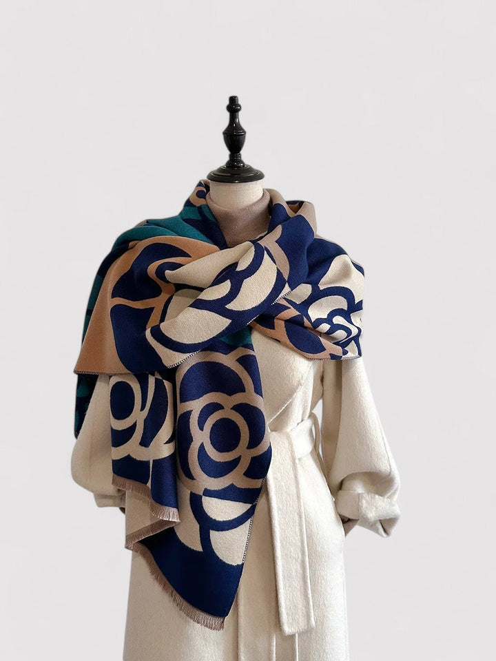 Flora | Women's Double-sided Cashmere Pashmina Scarf