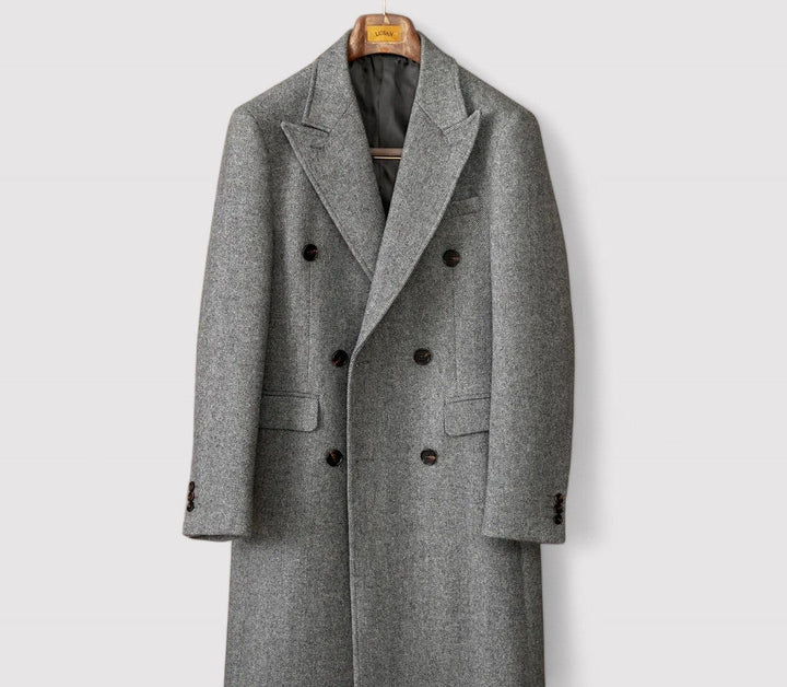 Ancien | Men's Wool Winter Coat with Double-Breasted Collar afbeelding 5