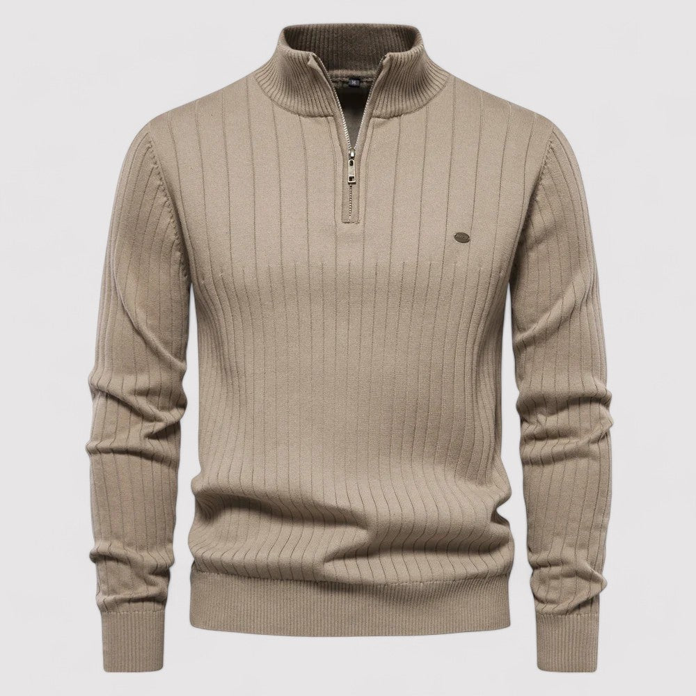 Ancien | Autumn Sweater with Zipper for Men afbeelding 6