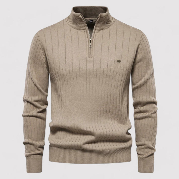Ancien | Autumn Sweater with Zipper for Men afbeelding 6
