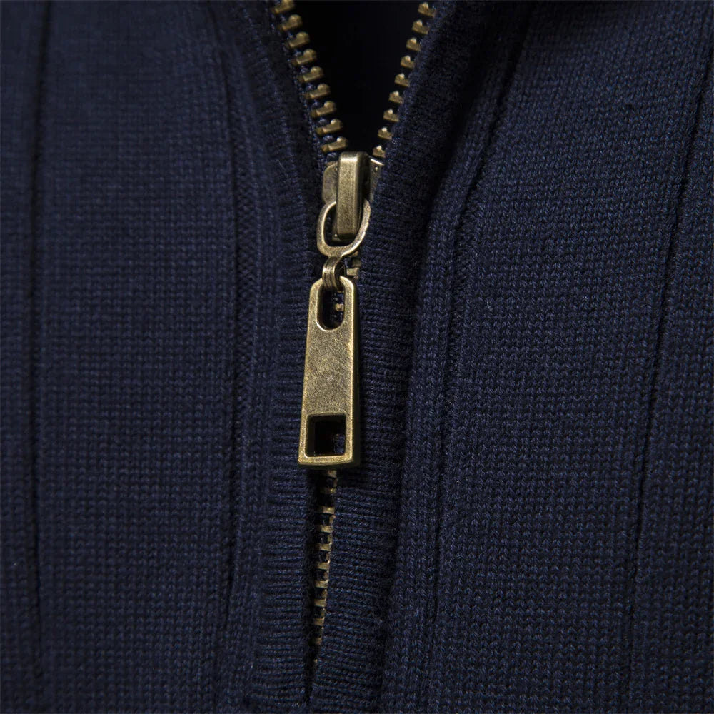 Ancien | Autumn Sweater with Zipper for Men afbeelding 3