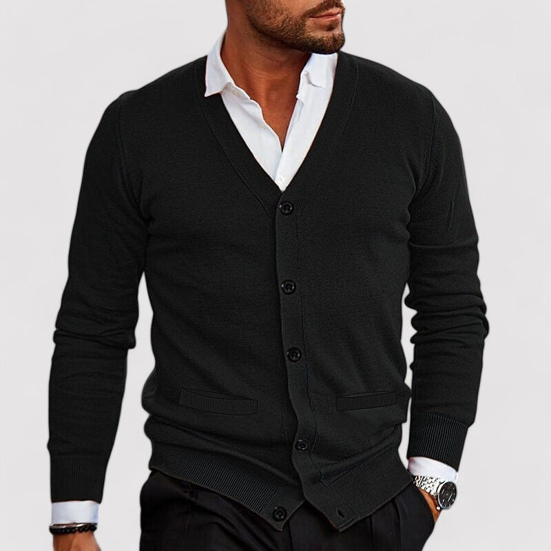Ancien | Men's Casual Old Money Cardigan afbeelding 7