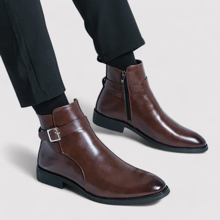 Ancien | Sergio Men's Genuine Leather Chelsea Boots afbeelding 7