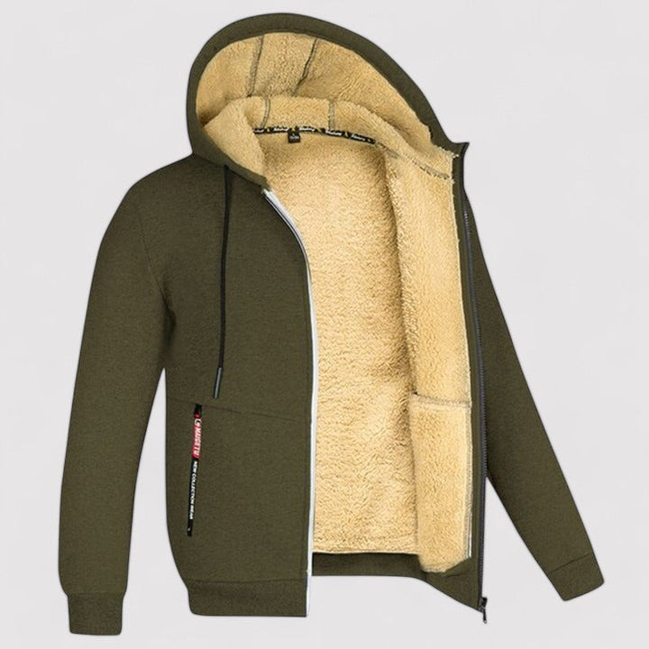 Ancien | Warm Winter Cardigan with Wool Inside afbeelding 4