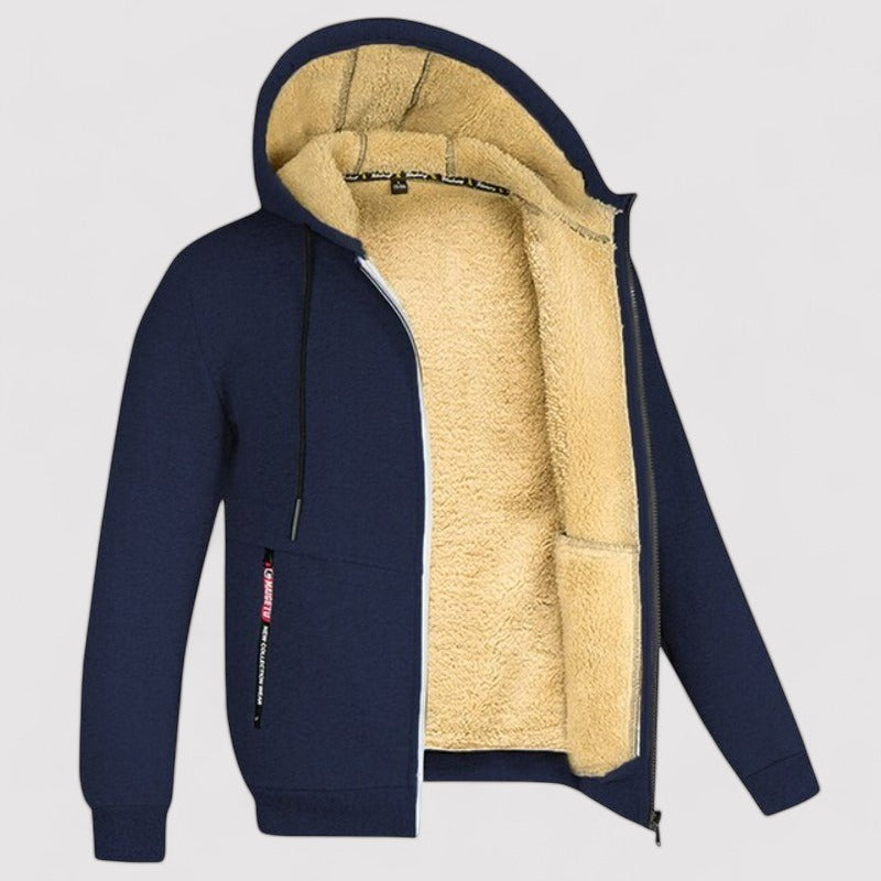 Ancien | Warm Winter Cardigan with Wool Inside afbeelding 8