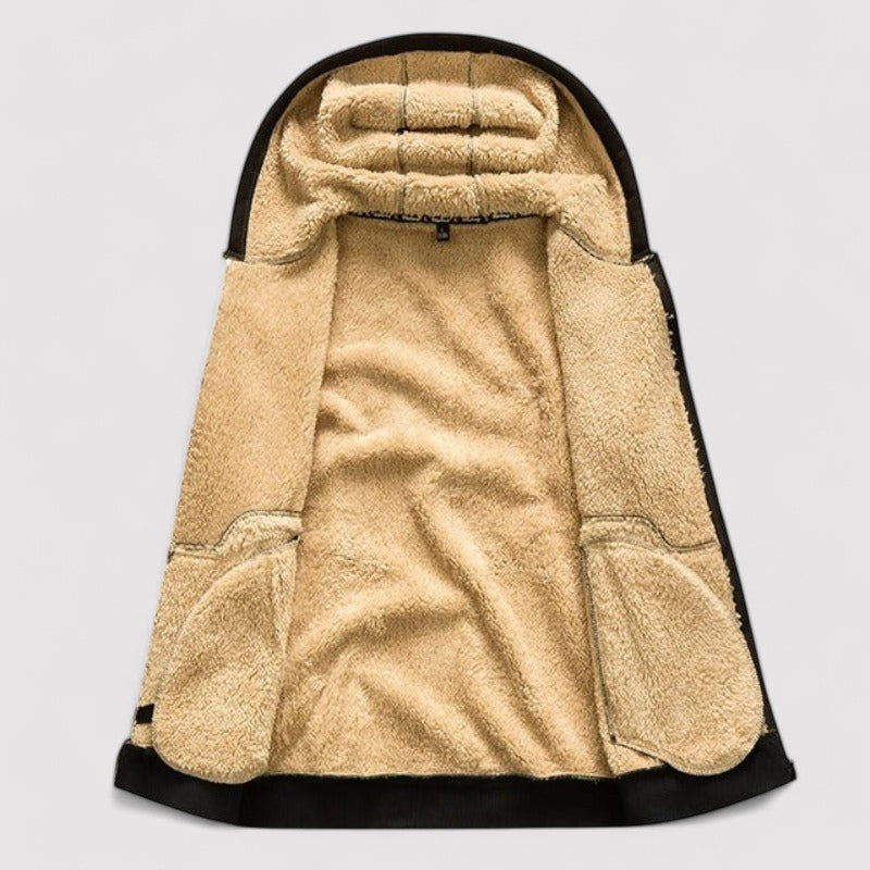 Ancien | Warm Winter Cardigan with Wool Inside afbeelding 2