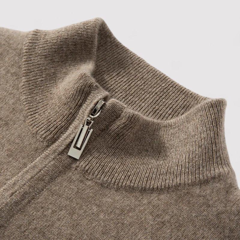 Ancien | Cashmere Half Zip Sweater afbeelding 9