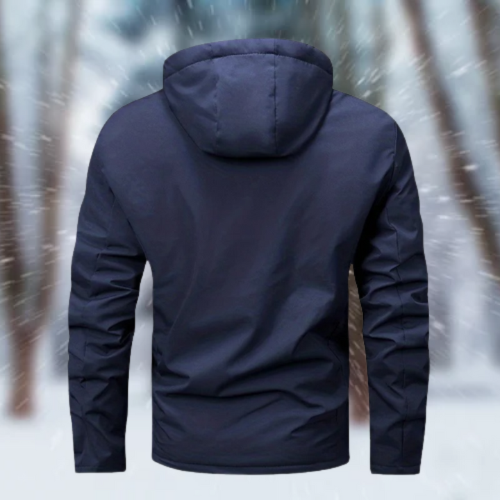 Oliver | Men's luxe waterproof jacket with hood