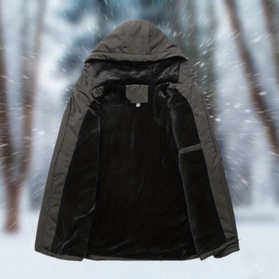 Oliver | Men's luxe waterproof jacket with hood
