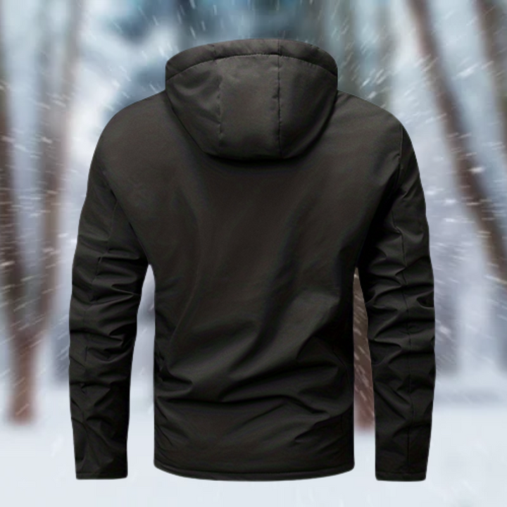 Oliver | Men's luxe waterproof jacket with hood