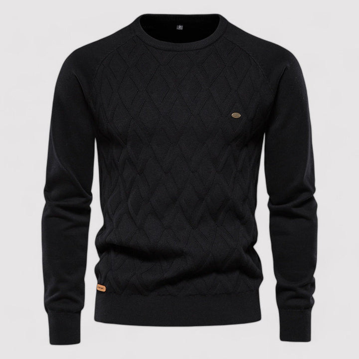 Ancien | Knitted Oxford Men's Sweater afbeelding 3