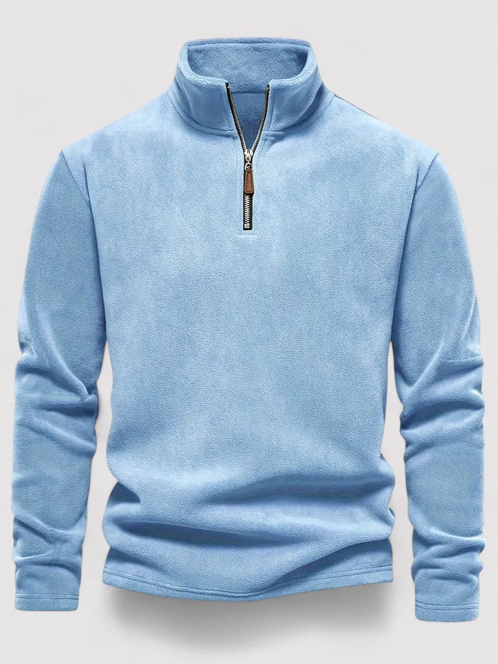Ancien | Men's Half Zip Fleece Crew Neck Sweater afbeelding 8