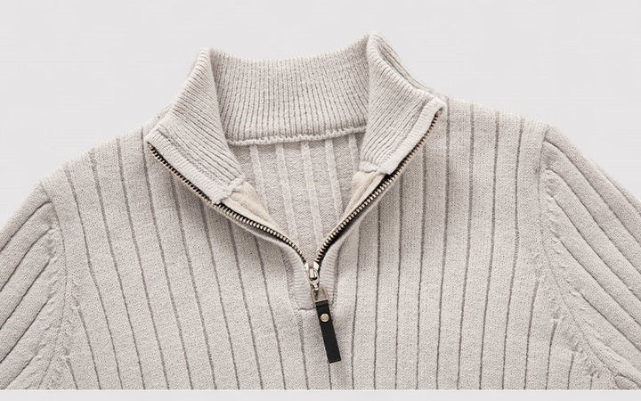 Ancien | Men's Casual Zip-Up Sweater afbeelding 5