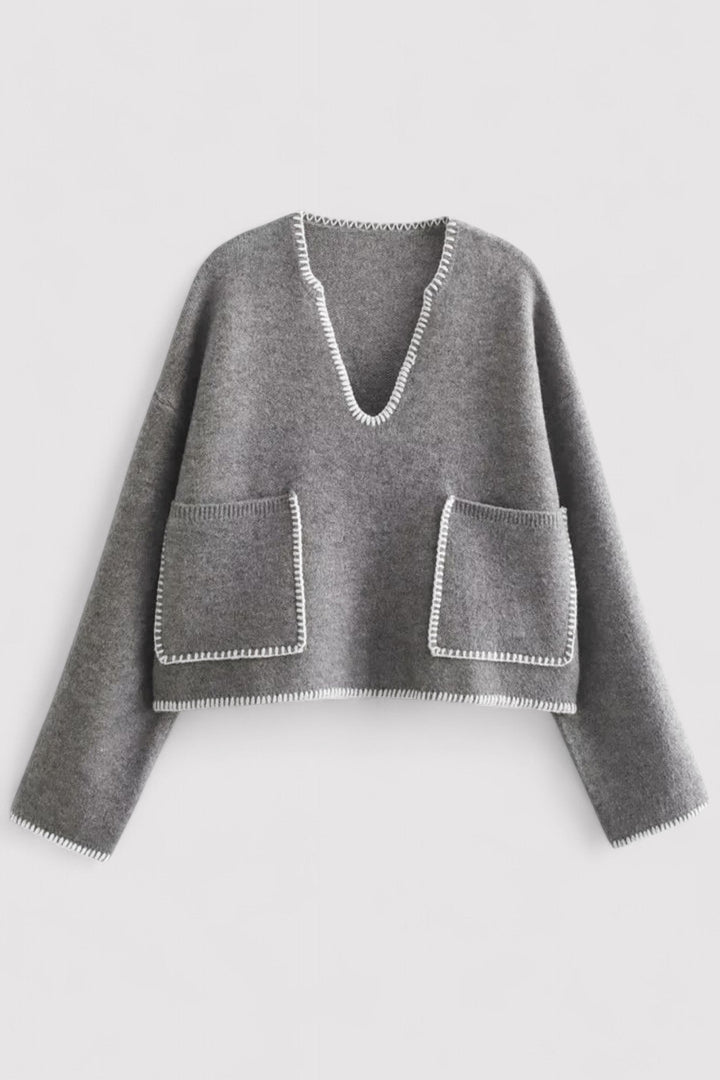 Ancien | Elegant Women's V-neck Sweater afbeelding 1