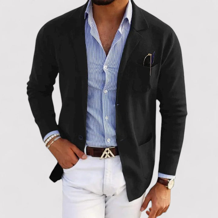 Ancien | Stylish Men's Blazer with Casual Button Pockets and Lapel Collar afbeelding 4