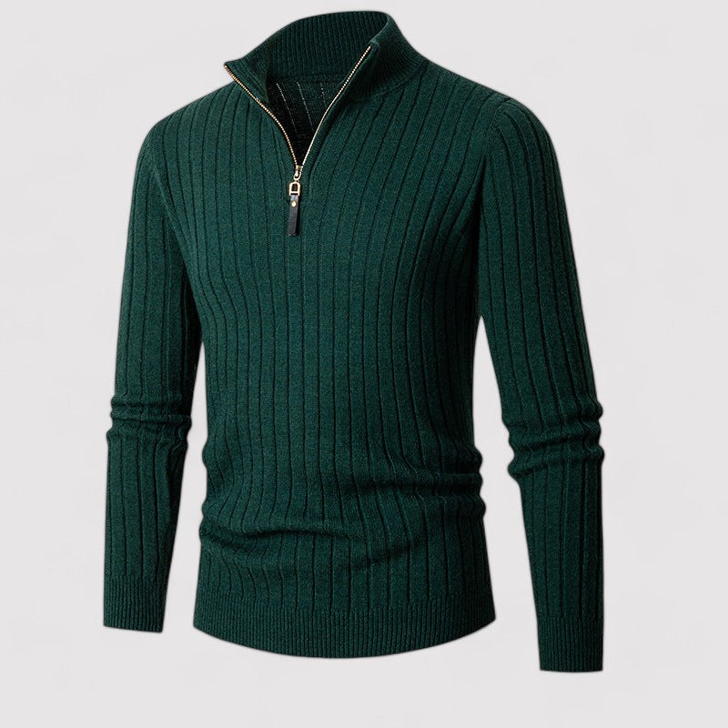 Ancien | Men's Casual Zip-Up Sweater afbeelding 2