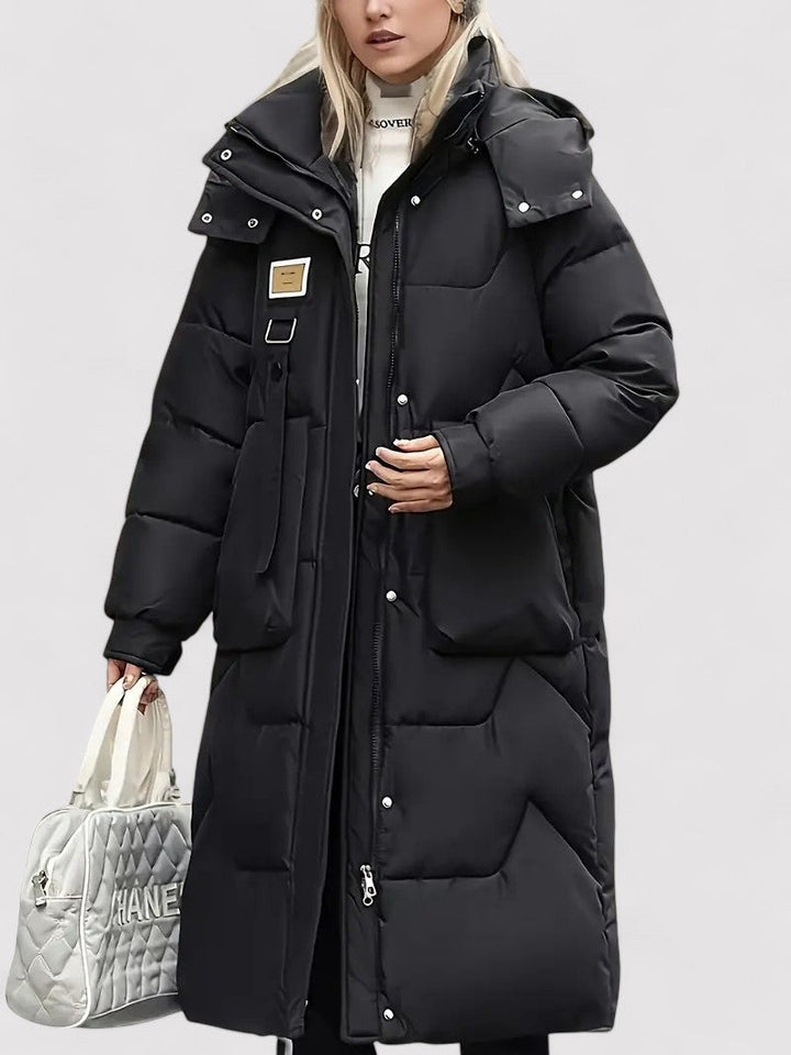Ancien | Women's Warm Long Hooded Winter Coat afbeelding 3