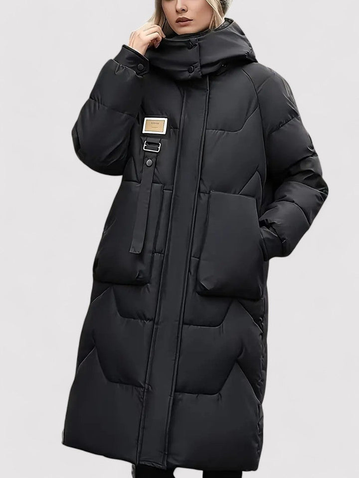 Ancien | Women's Warm Long Hooded Winter Coat afbeelding 1