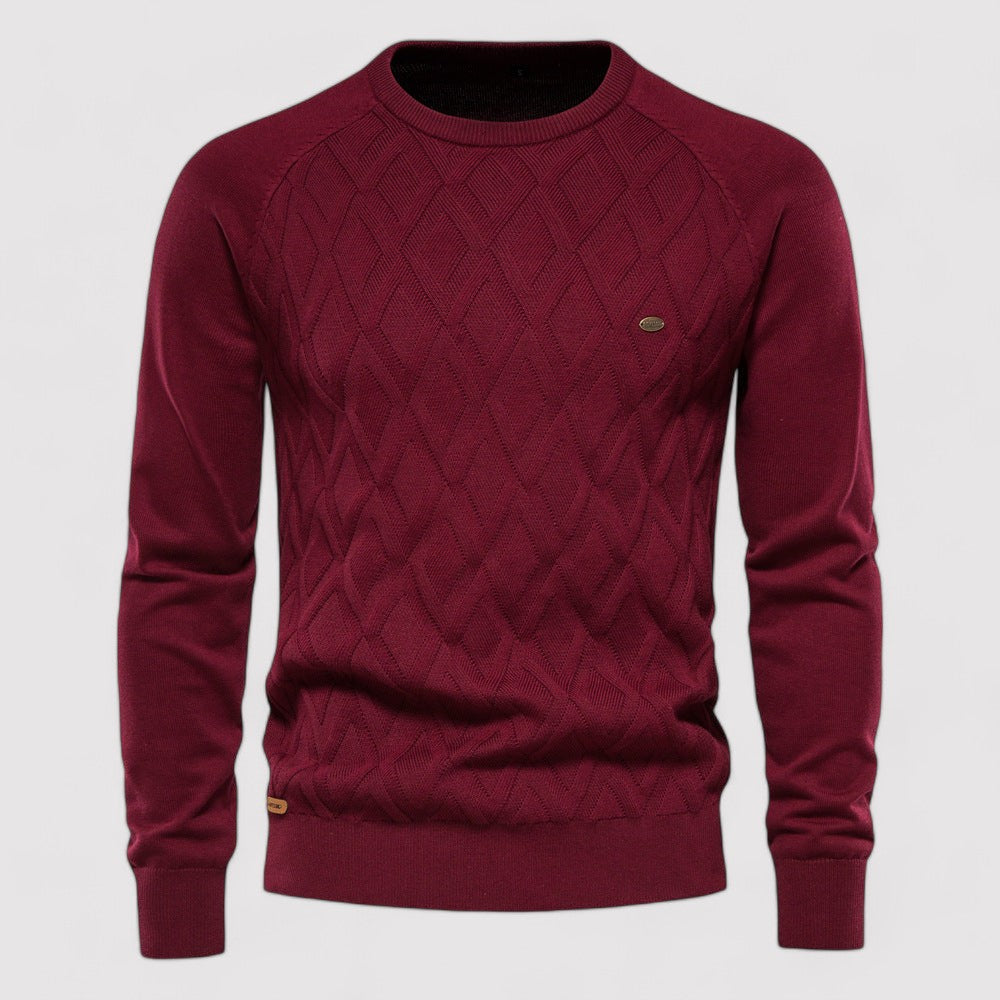 Ancien | Knitted Oxford Men's Sweater afbeelding 5