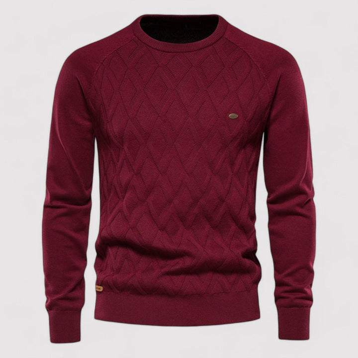 Ancien | Knitted Oxford Men's Sweater afbeelding 5