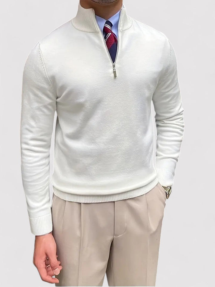 Ancien | Autumn Knitted Sweater with Zipper afbeelding 8