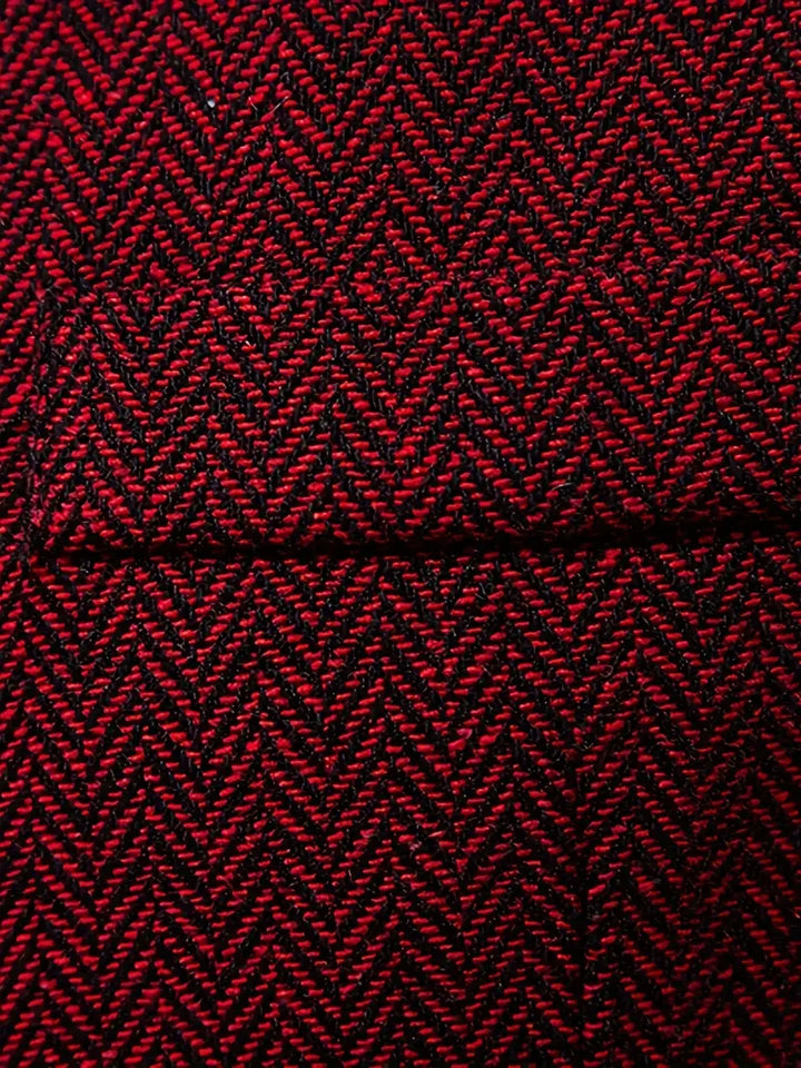 Ancient Elegant Retro Men's Vest with Herringbone Pattern afbeelding 4