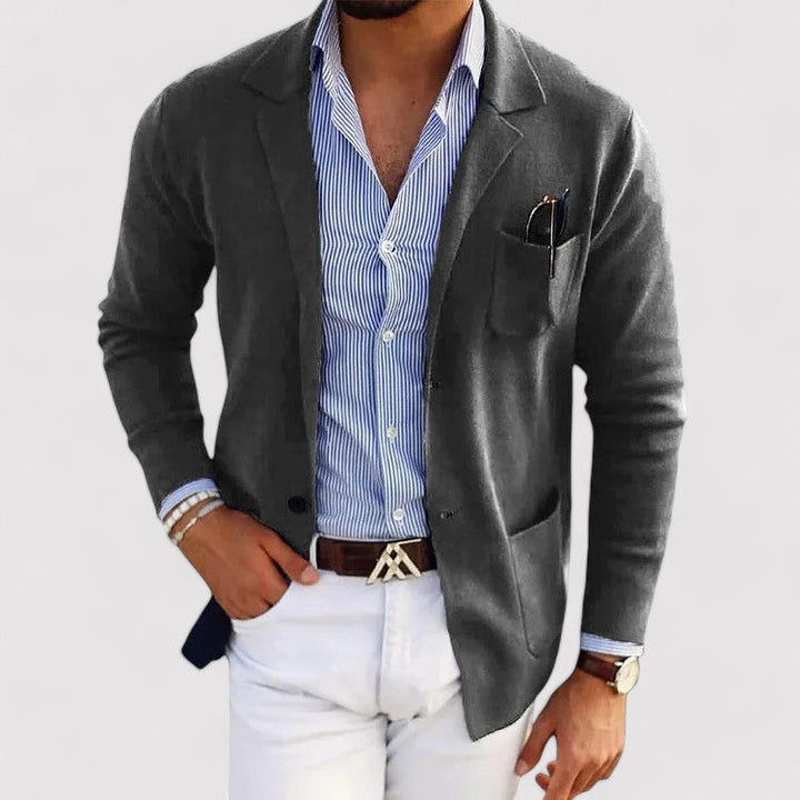 Ancien | Stylish Men's Blazer with Casual Button Pockets and Lapel Collar afbeelding 5