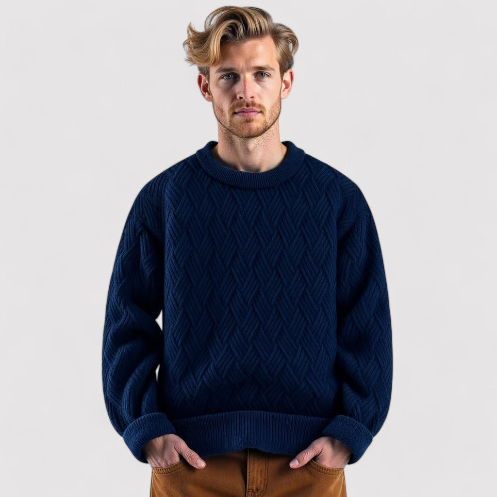 Ancien | Herringbone Cable Knit Sweater afbeelding 2