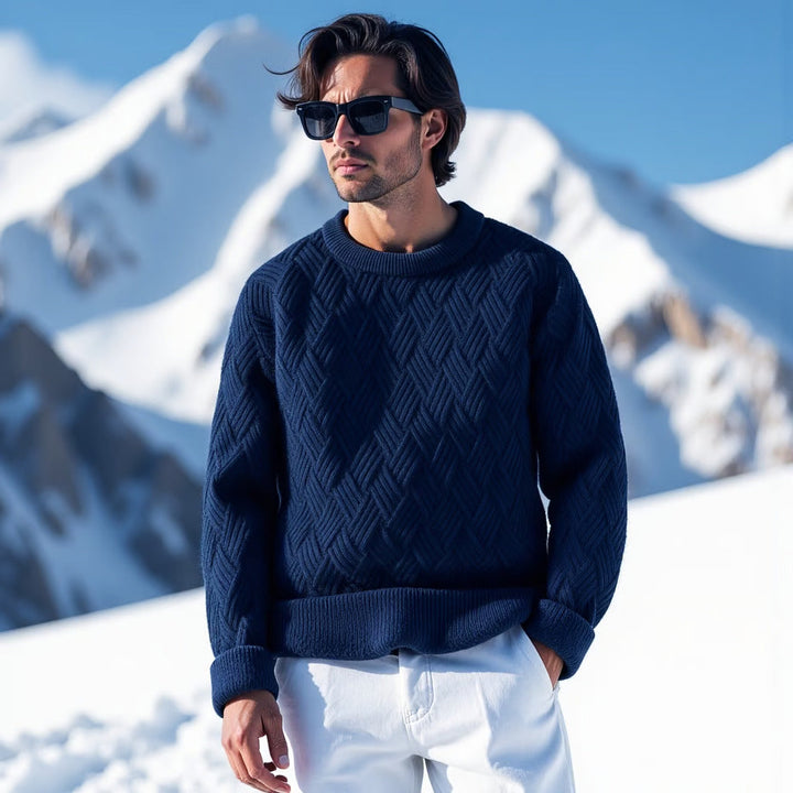Ancien | Herringbone Cable Knit Sweater afbeelding 3