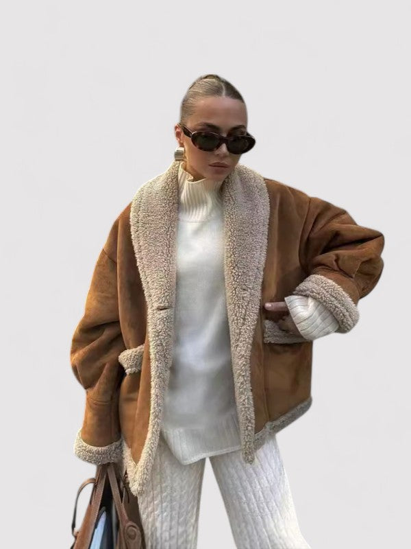 Ancien | Women's Luxury Shearling Jacket with Soft Lining afbeelding 1