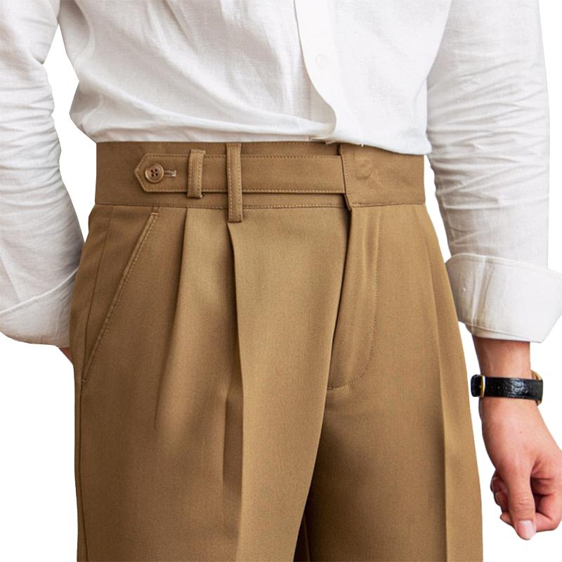 Ancien | Neapolitan High Waist Straight Suit Trousers afbeelding 1