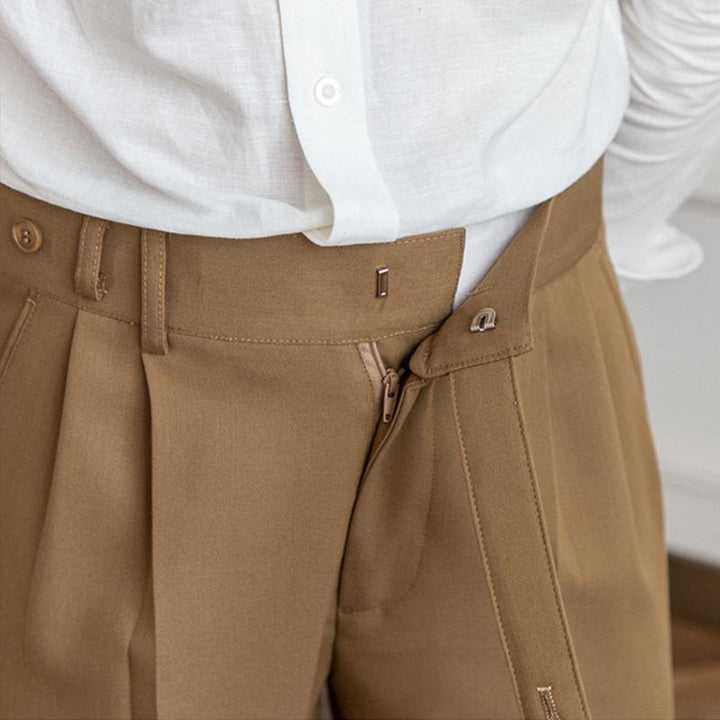 Ancien | Neapolitan High Waist Straight Suit Trousers afbeelding 6